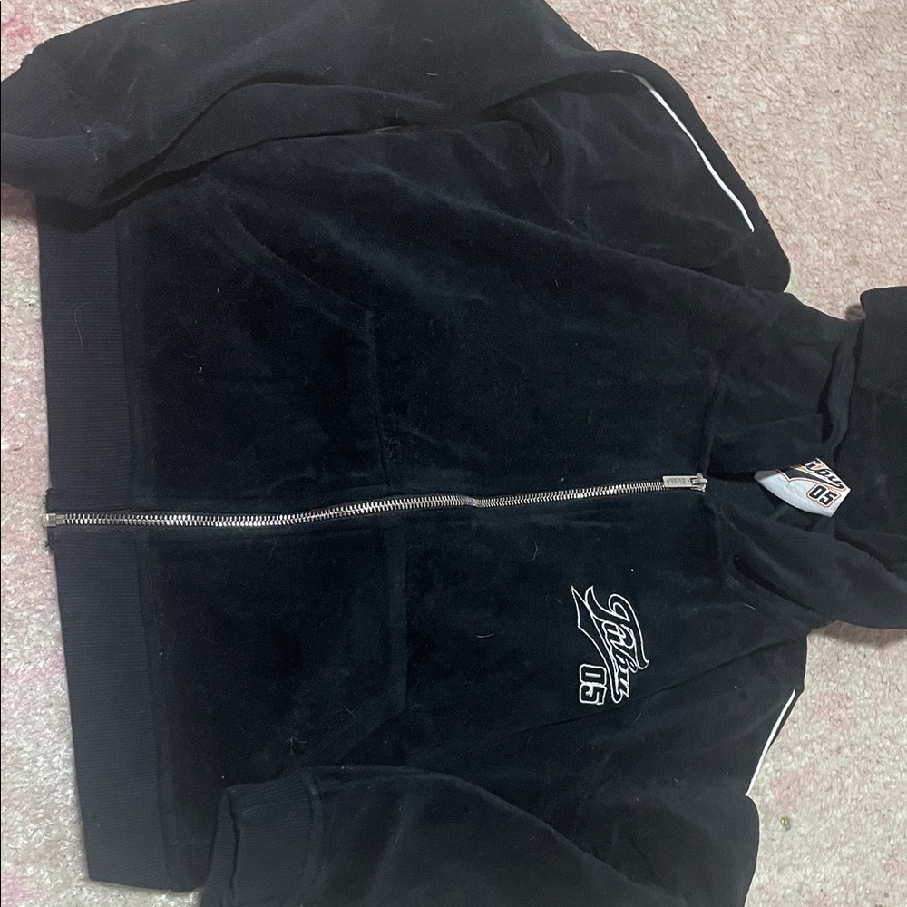 FUBU Black Zip-Up Jacket